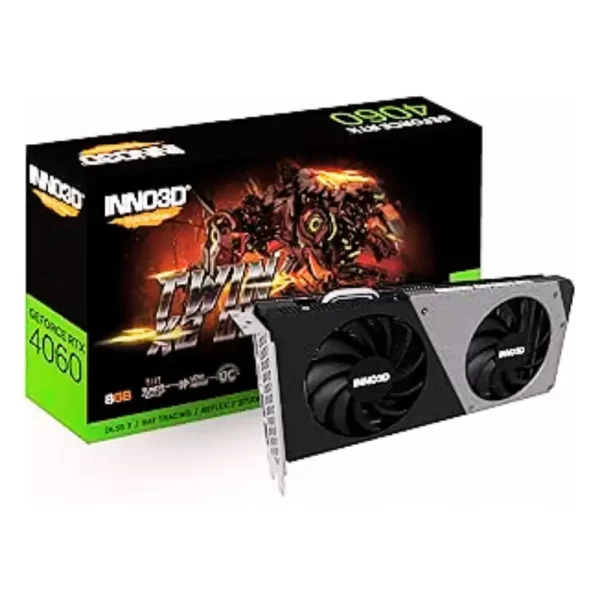 Placa de Vídeo Inno3D GeForce RTX 4060 Twin X2 OC 8GB GDDR6 128-bit