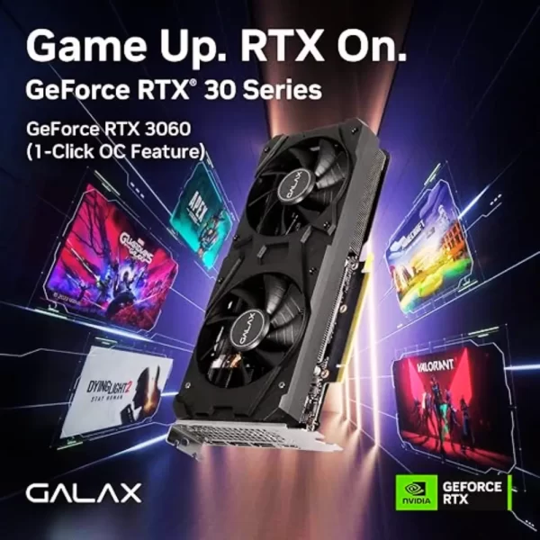 GPU NV RTX3060 12GB 1-CLICK OC GDDR6 192BITS Galax