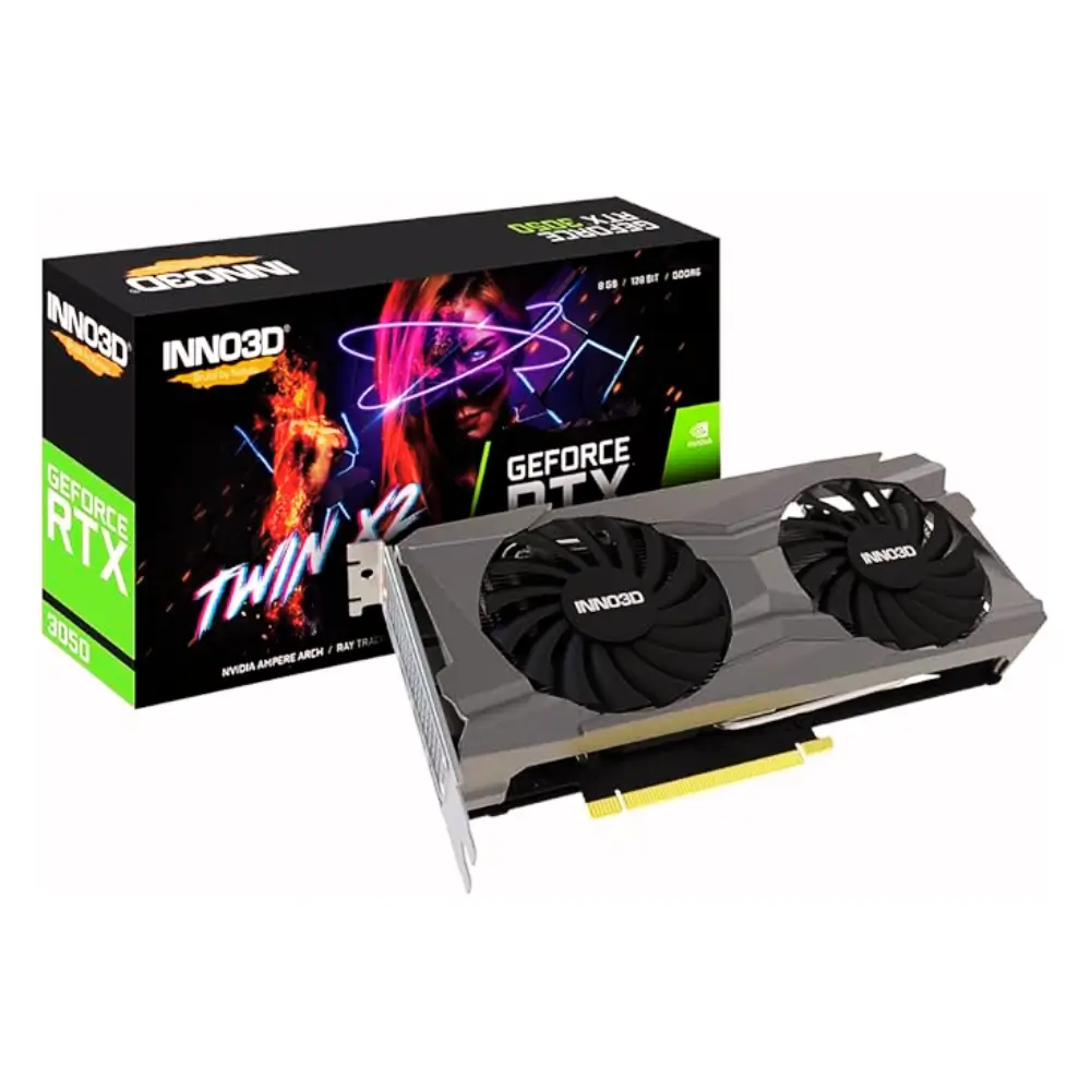 Placa de Vídeo Inno3D GeForce RTX 3050 8GB GDDR6 128Bits Twin X2