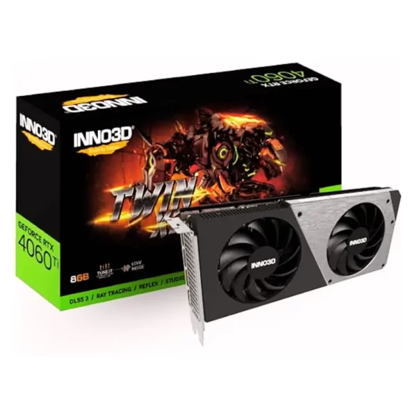 Placa de Vídeo Inno3D GeForce RTX 4060 Ti 8GB Twin X2